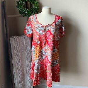 Emery Rose colorful babydoll dress